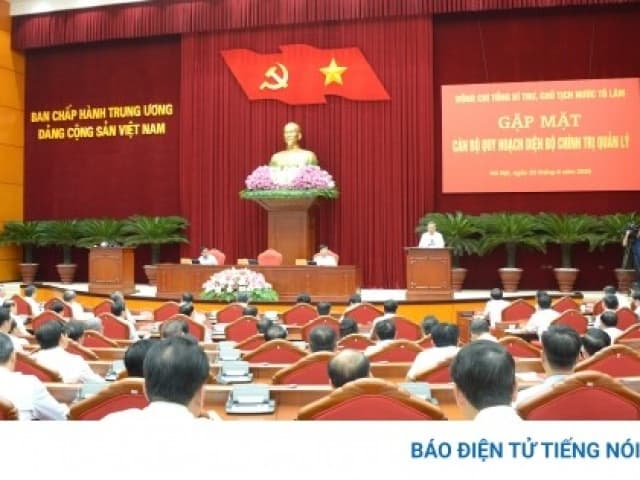Tổng Bí thư, Chủ tịch nước Tô Lâm gặp mặt cán bộ quy hoạch diện Bộ Chính trị quản lý
